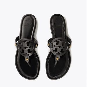SOLD Tory Burch Miller Sandal Black Patent Leather